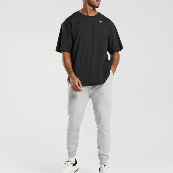 GYMSHARK CREST‎ JOGGERS
Slim Fit Light Grey Marl Medium NWT in packaging - Picture 5 of 10